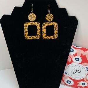 Plunder Leopard Print Earrings
